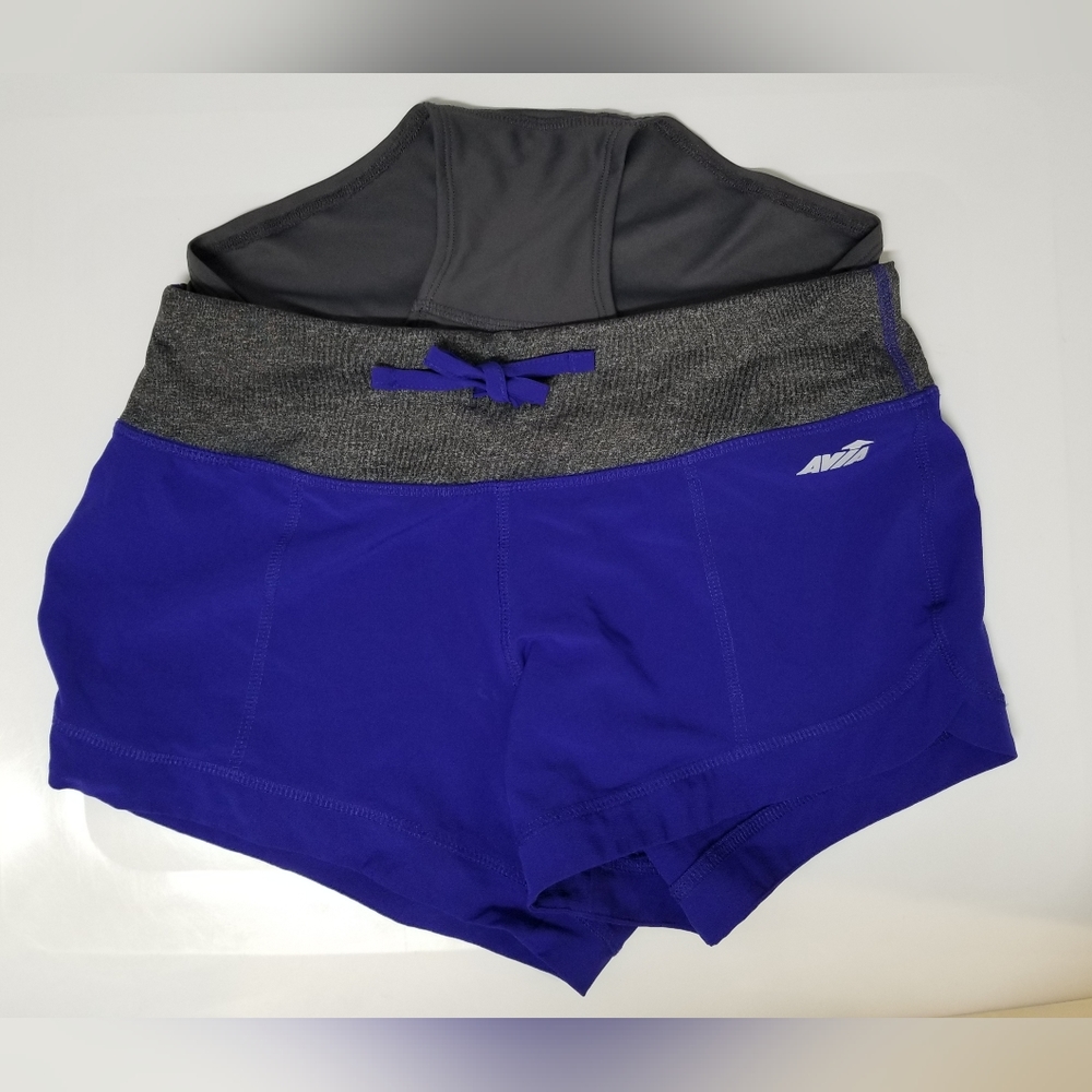 AVIA Cobalt Blue & Heathered Gray Performance 3" Running Short S - Picture 3 of 11